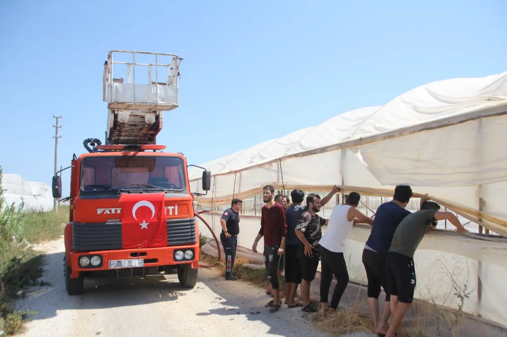 Serik’te otluk alanda çıkan ve ormana sıçrayan yangın büyümeden söndürüldü