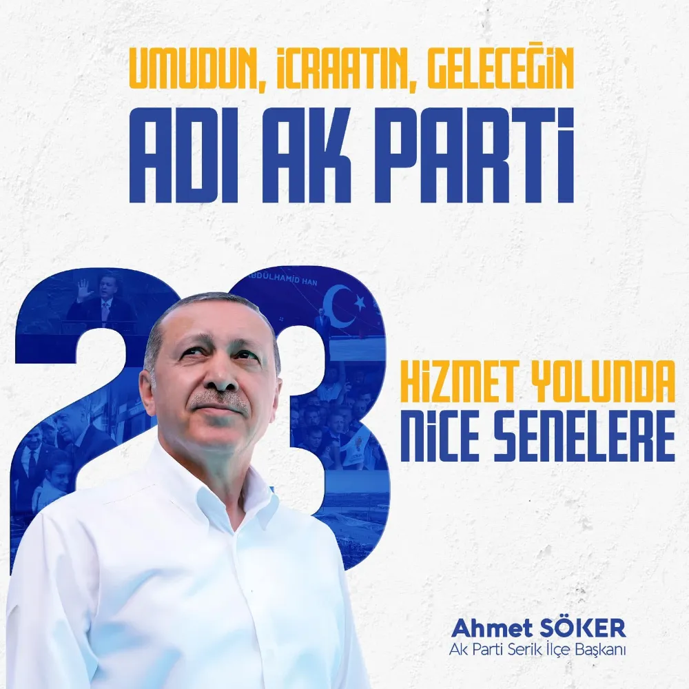 Umudun, İcraatın, geleceğin adı AK Parti