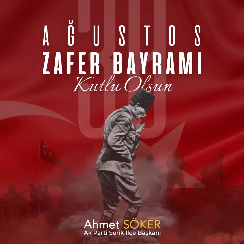 30 Ağustos Zafer Bayramı Kutlu Olsun