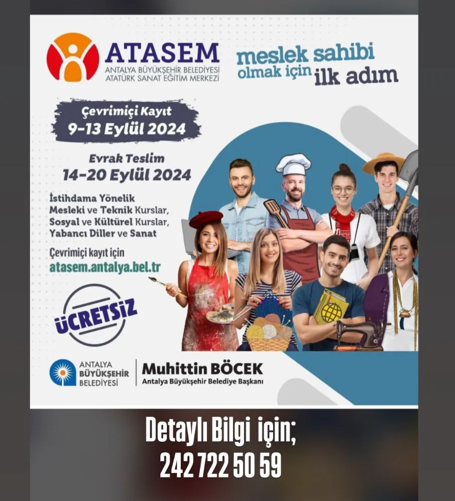 ATASEM KURS KAYITLARI BAŞLADI