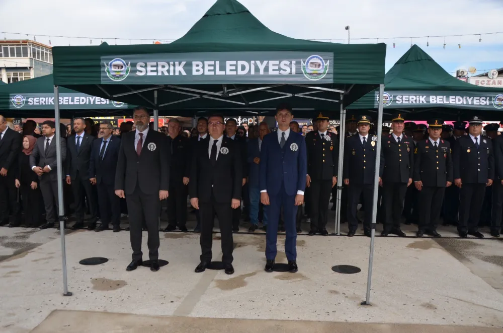 Serik’te 10 Kasım Atatürk’ü anma töreni düzenlendi