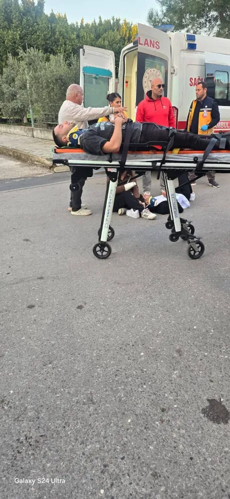 Serik’te otomobil ile motosiklet çarpıştı: 2 yaralı