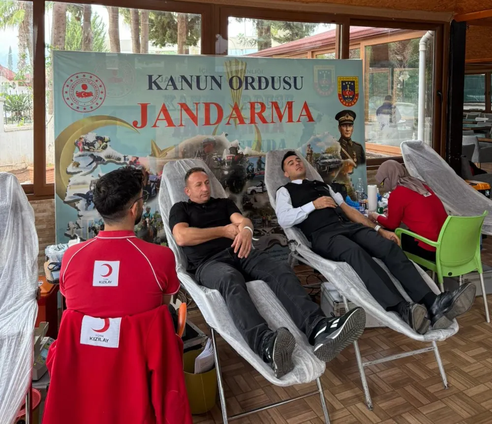 Antalya İl Jandarma personelinden kam bağışı kampanyasına destek 