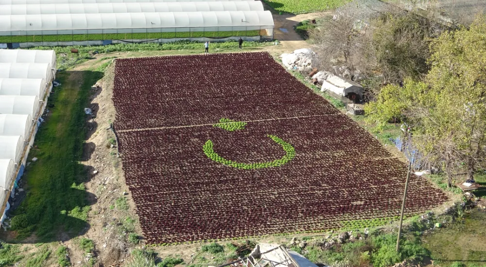 Vatan ve Bayrak sevgisini toprağa böyle yansıttık