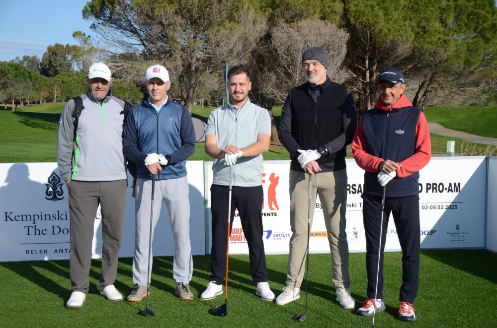 50 Bin Euro para ödüllü Golfmad Proam Golf turnuvası başladı