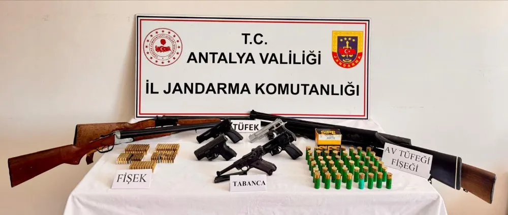 Serik’te silah operasyonu: 6 şahsa adli işlem yapıldı 