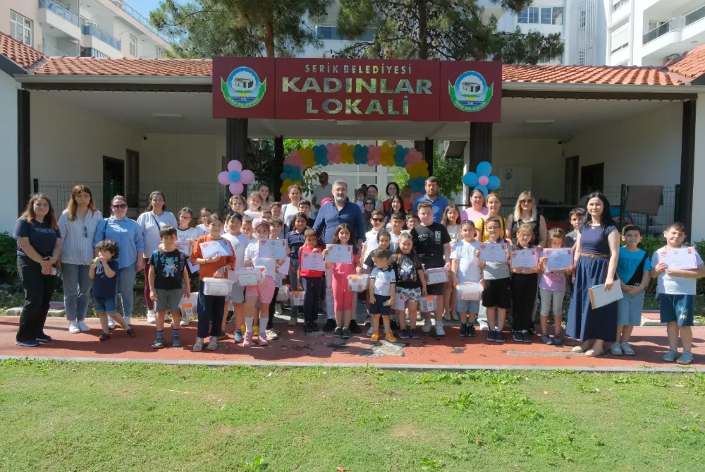 SERİK BELEDİYESİ’NDEN EĞİTİME BÜYÜK DESTEK: AKIL VE ZEKÂ OYUNLARI KURSU MEZUNİYET TÖRENİ.