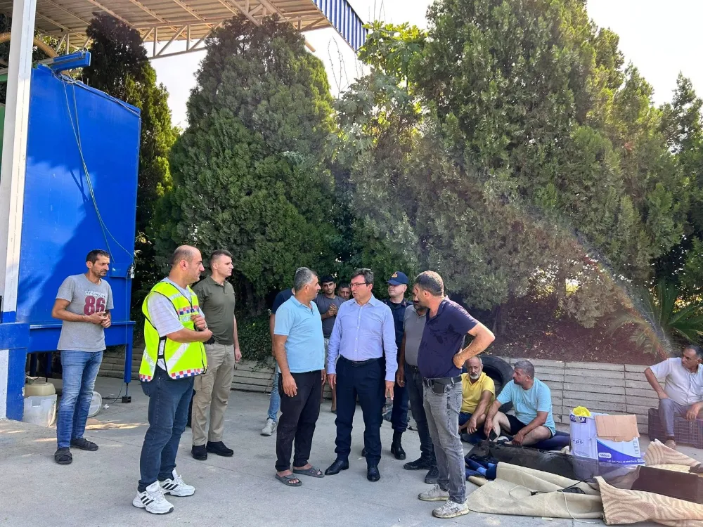 Kaymakam Şahin’den yangın çıkan işletmelere geçmiş olsun ziyareti 