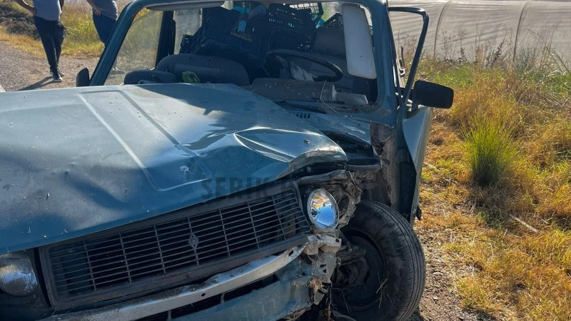 Serik’te şarampole uçan otomobilin sürücüsü muhtar yaralandı